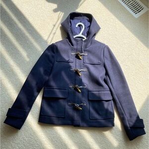 Women GAP Navy Duffle Coat – XS